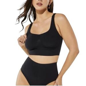 Yitty Iconic Black Nearly Naked Shapewear Midi Bra Size XS/Small